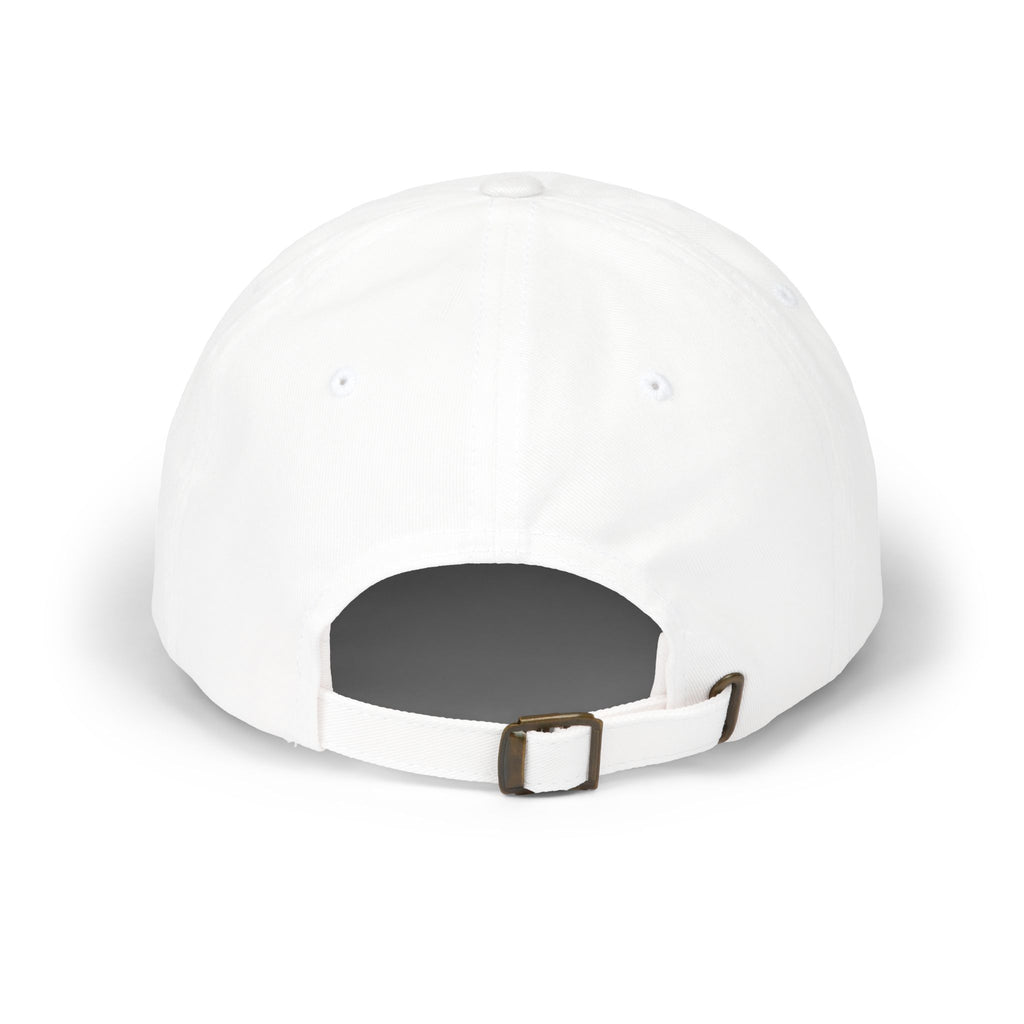 Bruh Dad Cap - Casual White Baseball Hat with Bold Brush Script