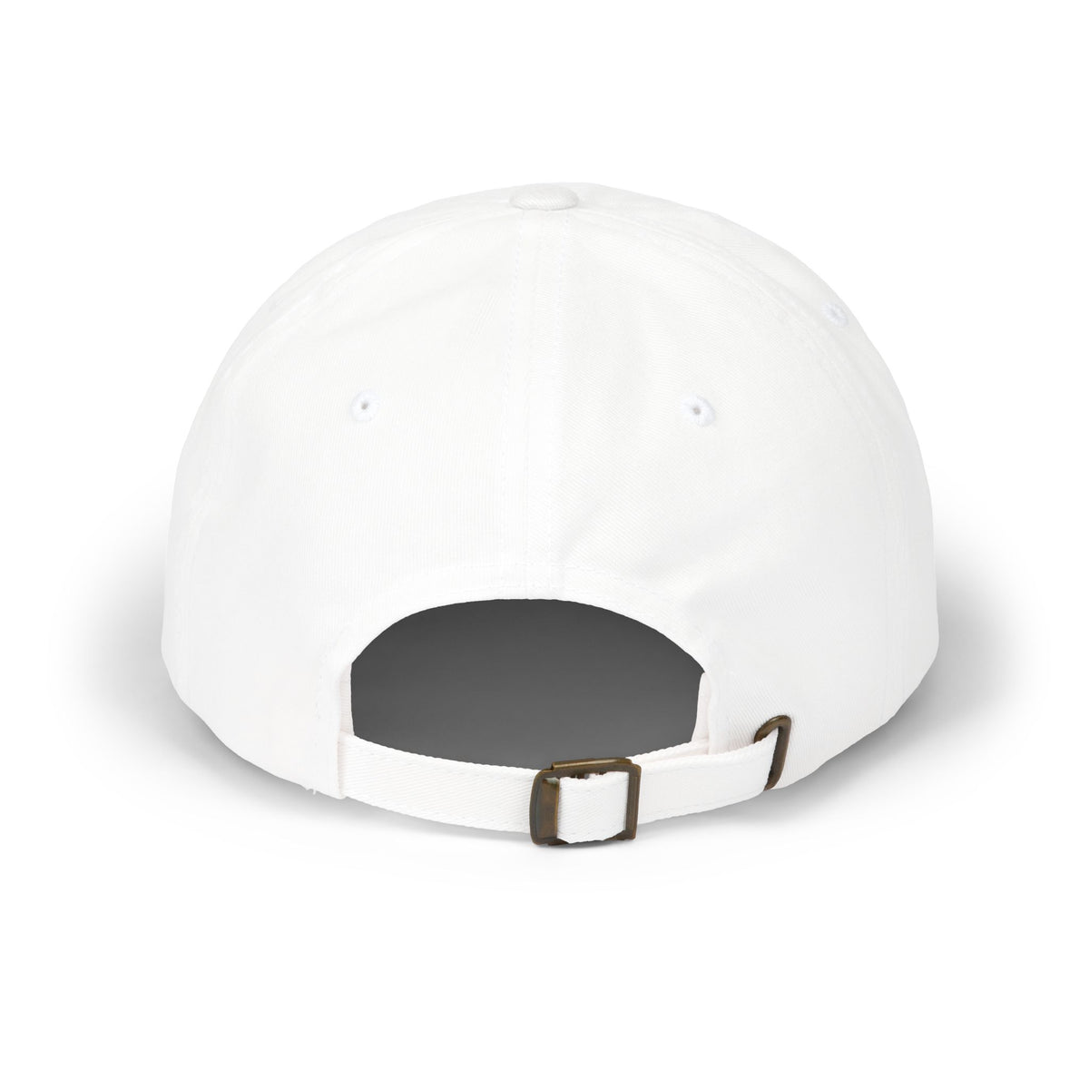 Bruh Dad Cap - Casual White Baseball Hat with Bold Brush Script