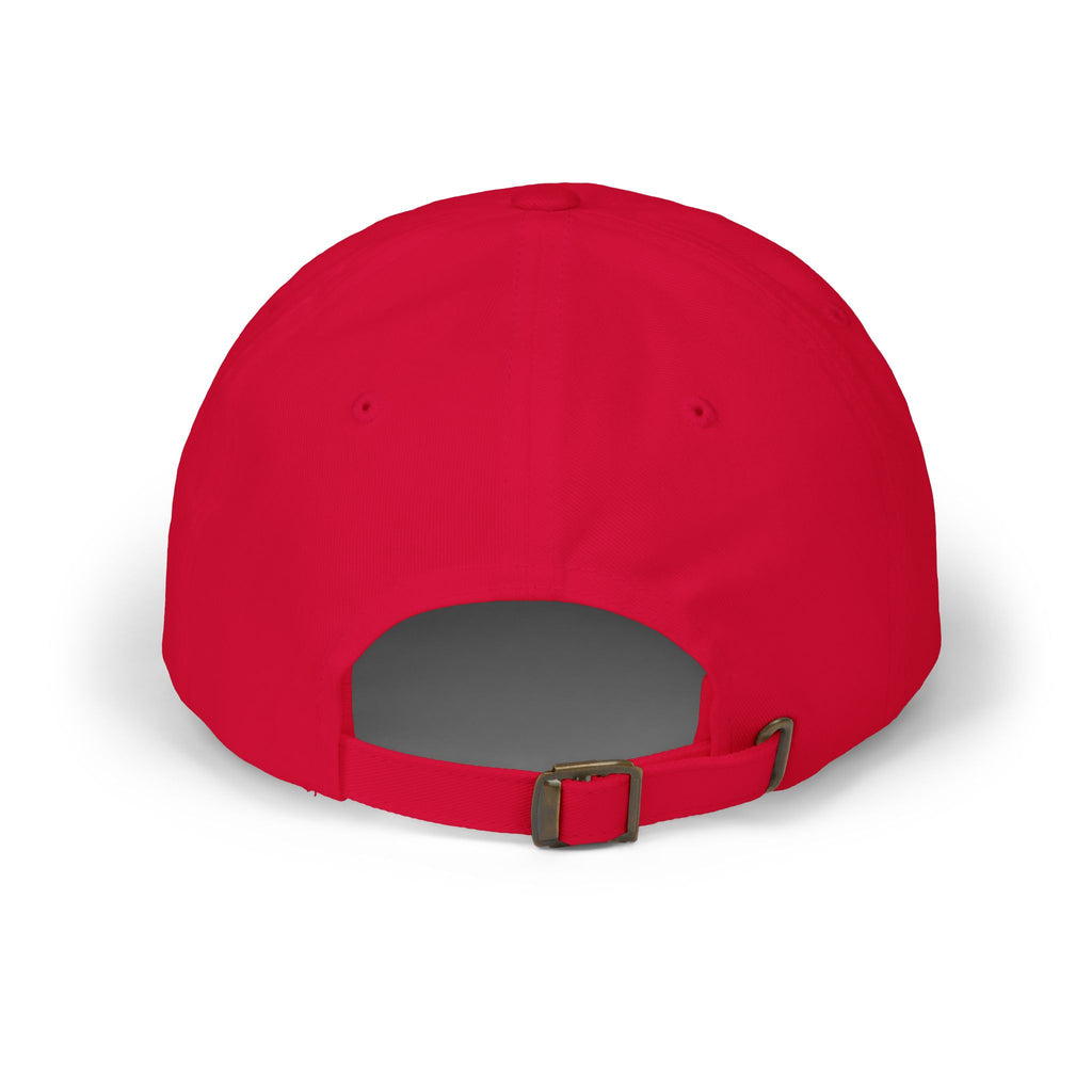Bruh Dad Cap - Casual White Baseball Hat with Bold Brush Script