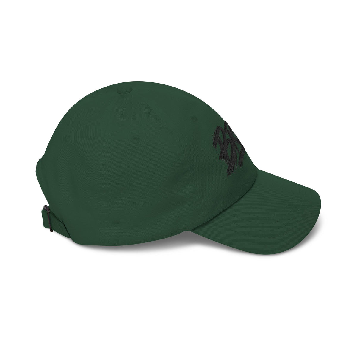 Bruh Dad Cap - Casual White Baseball Hat with Bold Brush Script