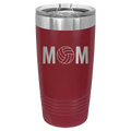 Mom Volleyball 20 oz Tumbler | Maroon