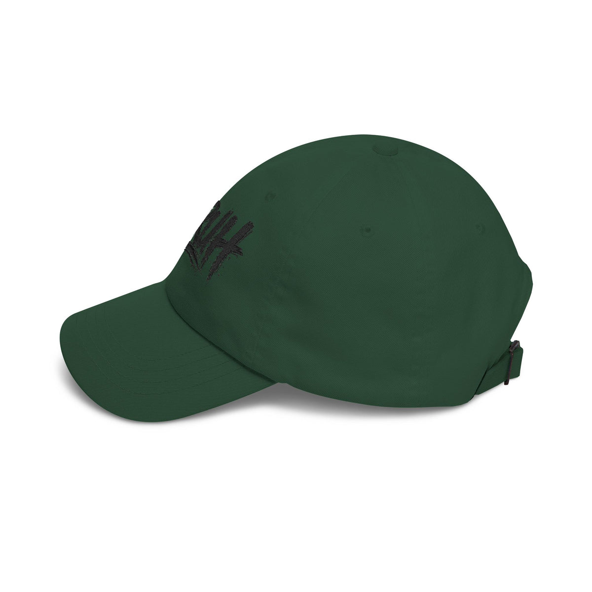 Bruh Dad Cap - Casual White Baseball Hat with Bold Brush Script