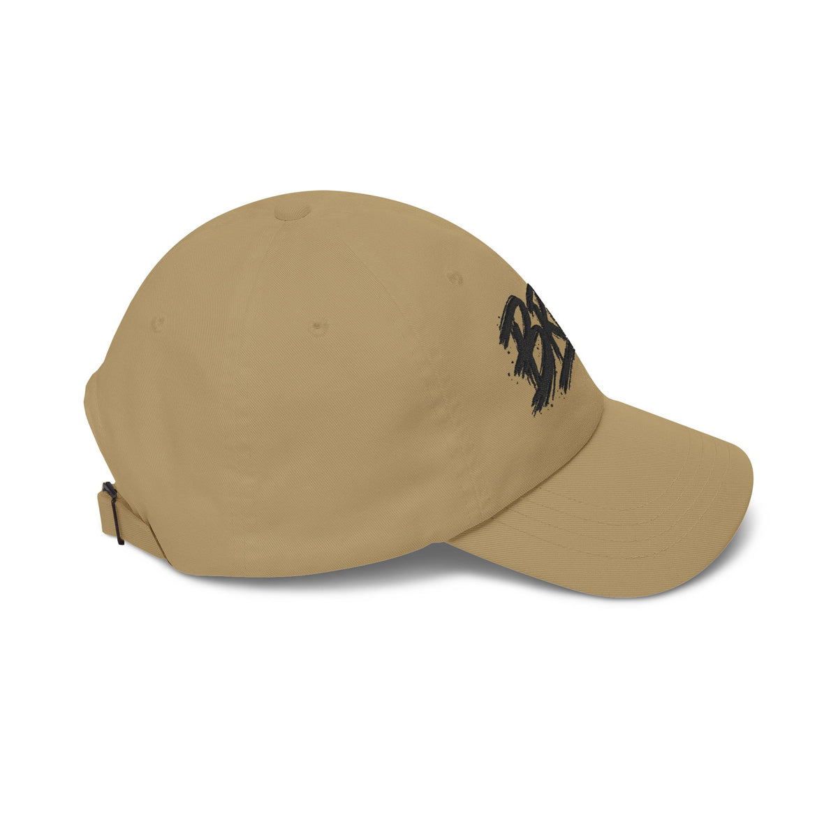 Bruh Dad Cap - Casual White Baseball Hat with Bold Brush Script