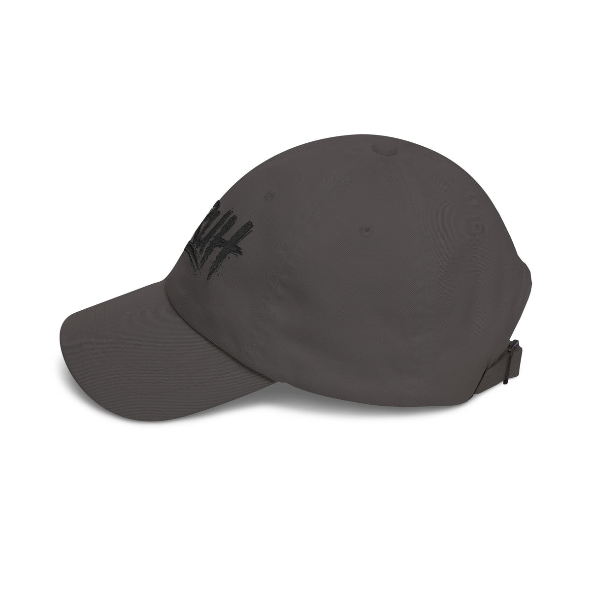 Bruh Dad Cap - Casual White Baseball Hat with Bold Brush Script