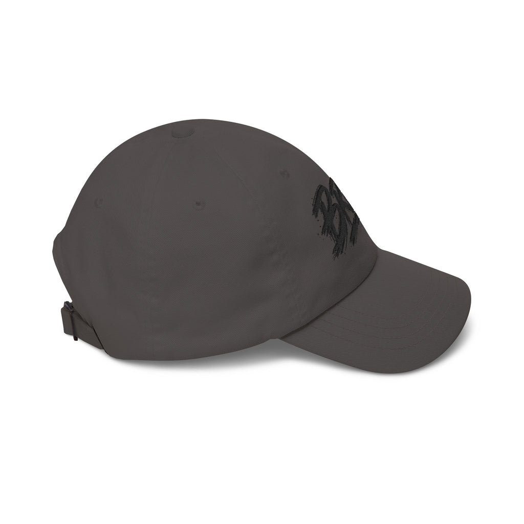 Bruh Dad Cap - Casual White Baseball Hat with Bold Brush Script