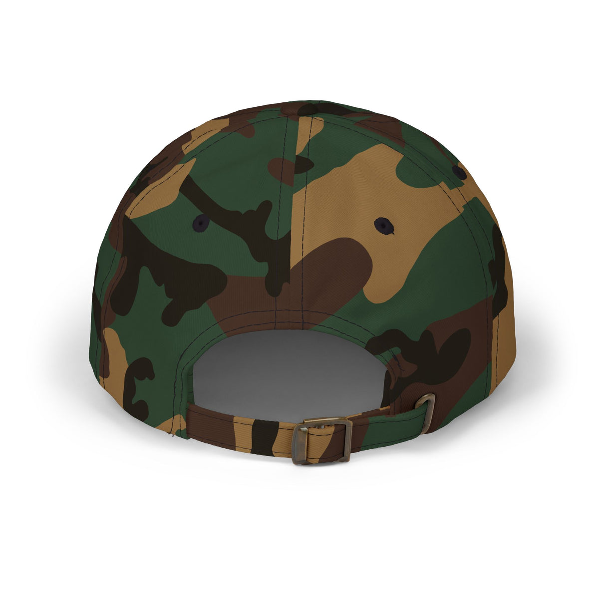 Bruh Dad Cap - Casual White Baseball Hat with Bold Brush Script