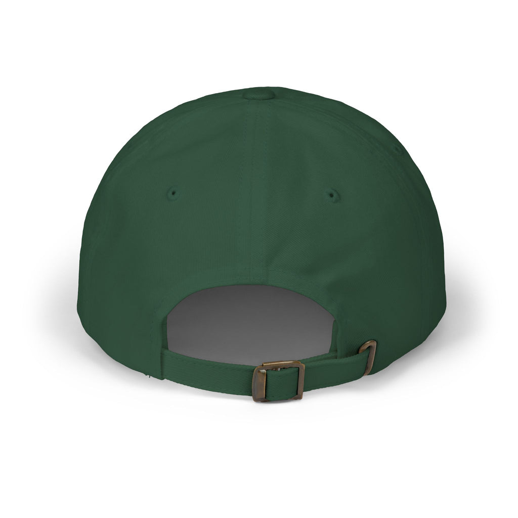 Bruh Dad Cap - Casual White Baseball Hat with Bold Brush Script