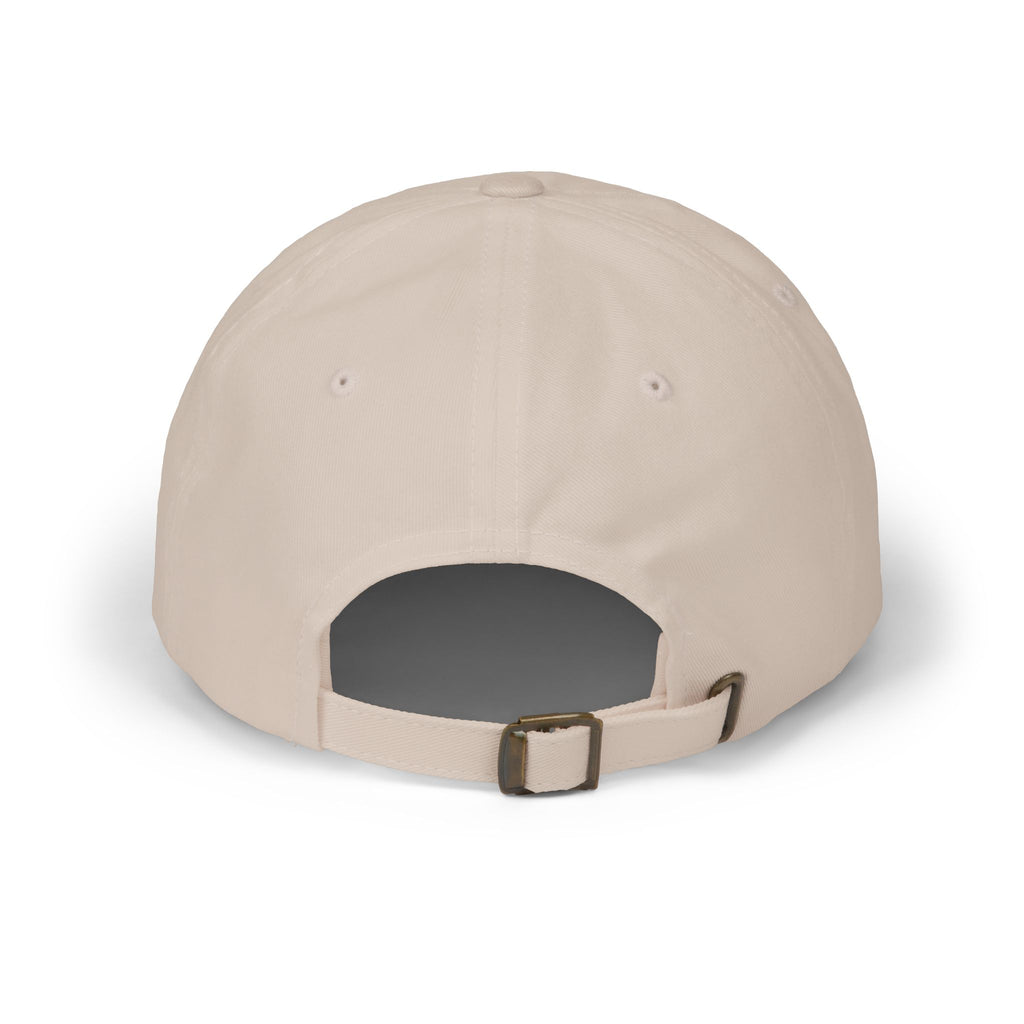 Bruh Dad Cap - Casual White Baseball Hat with Bold Brush Script