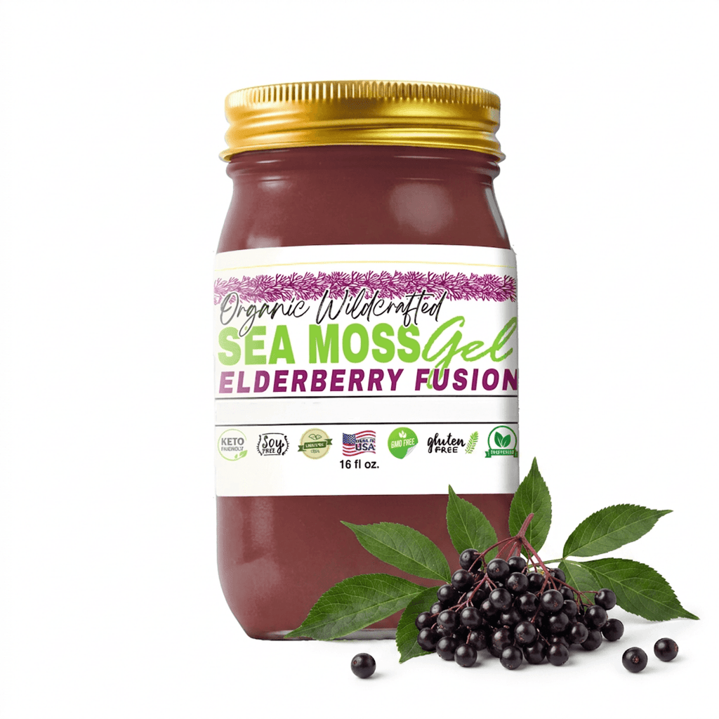 Sea Moss Gel - Elderberry Flavor 16oz