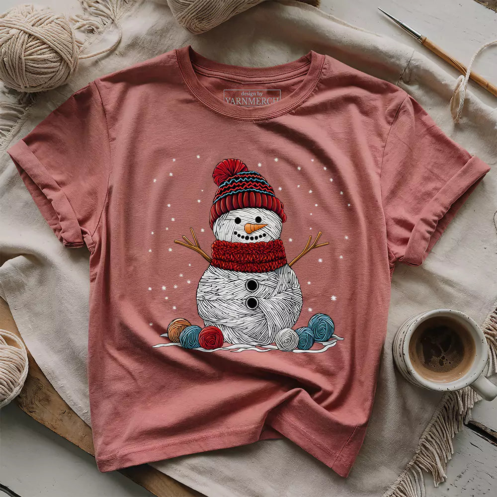 Yarn Snowman T-shirt